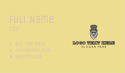 Magician Old Man Business Card Image Preview