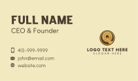 Vinyl Record Letter Q Business Card Image Preview