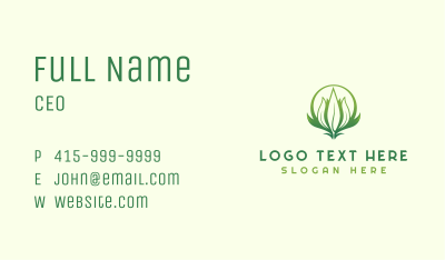 Grass Yard Landscaper Business Card Image Preview