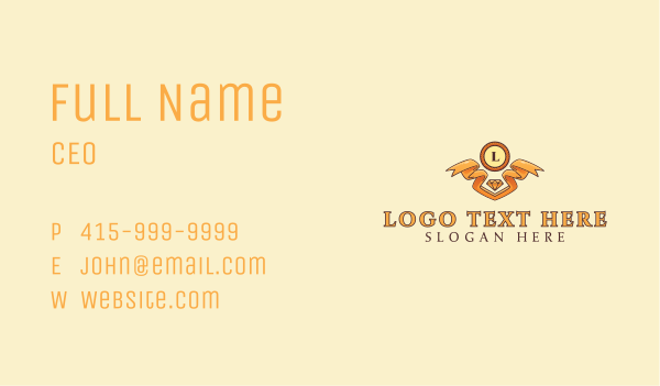 Golden Jewelry Shop Business Card Design Image Preview