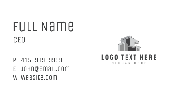 Modern Architect Building Business Card Design Image Preview