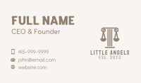 Column Scale Law Firm  Business Card Image Preview