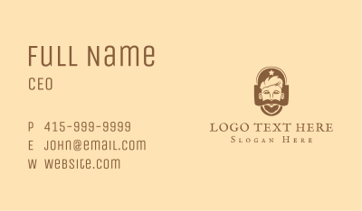 Hipster Mustache Beard Business Card Image Preview