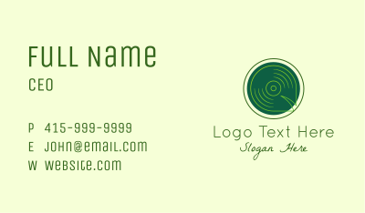 Natural Disc Player Business Card