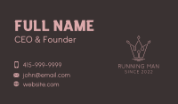 Beauty Boutique Crown Business Card Image Preview
