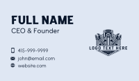 Engine Wrench Piston Business Card Design