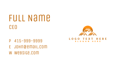 Roof House Renovate Business Card Image Preview