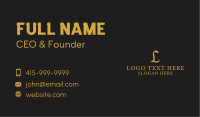 Premium Fashion Letter  Business Card Image Preview