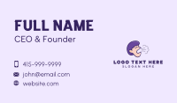 Coughing Person Business Card Design