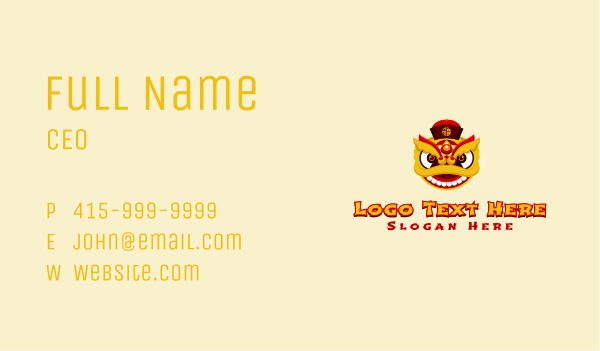 Asian Dragon Mascot  Business Card Design Image Preview