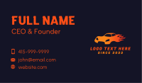 Blazing Sports Car Business Card Image Preview