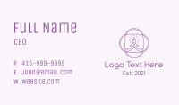 Purple Swirl Candle  Business Card Image Preview