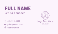 Purple Swirl Candle  Business Card Image Preview