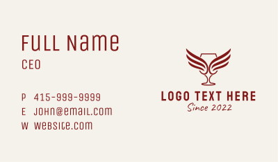 Wine Liquor Distillery  Business Card Image Preview
