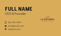 Funky Business Brand Wordmark Business Card Image Preview