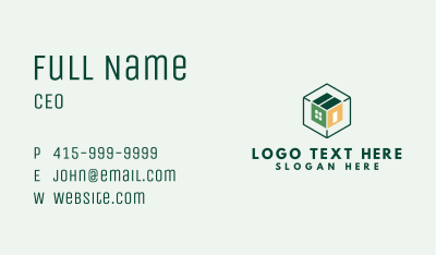 Hexagonal Box House Business Card Image Preview