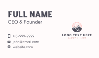 Natural Mountain Peak Business Card Image Preview
