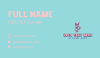 Bunny Rabbit Trophy Business Card Design