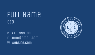 Circle Vintage Brand Business Card Image Preview