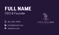 Flower Skeleton Hand  Business Card Preview