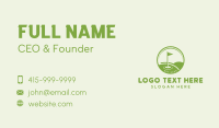 Golf Course Golfer Business Card Preview