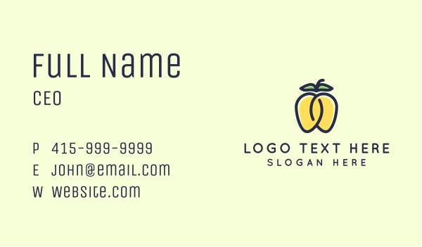 Twin Mango Fruit Pride Business Card Design Image Preview