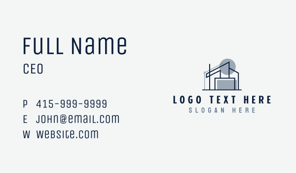 Architecture Housing Structure Business Card Design Image Preview