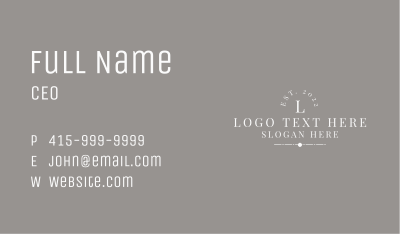 Luxury Elegant Classic Business Card Image Preview