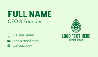 Green Plant Oil Extract Business Card Image Preview