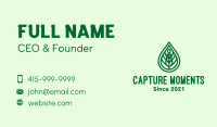 Green Plant Oil Extract Business Card Image Preview