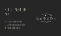 Skull Brandy Wordmark Business Card Image Preview