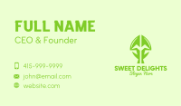 Green Growing Plant Business Card Design