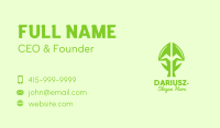 Green Growing Plant Business Card Image Preview