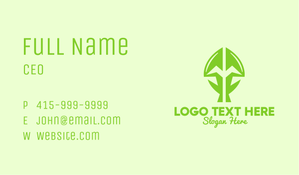 Green Growing Plant Business Card Design Image Preview