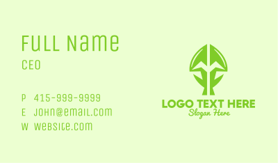 Green Growing Plant Business Card