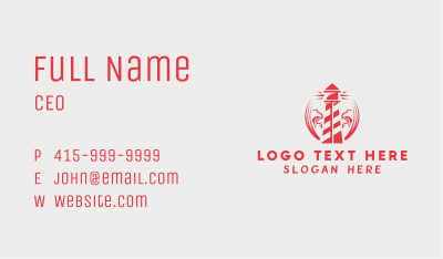 Coastal Light Tower  Business Card Image Preview