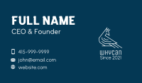 White King Pigeon  Business Card Image Preview