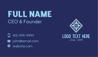 Square Snowflake Decor  Business Card Image Preview