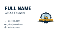 Forklift Cog Machinery Business Card Image Preview