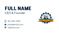 Forklift Cog Machinery Business Card Preview