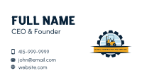 Forklift Cog Machinery Business Card Image Preview