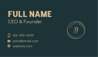 Luxurious Beauty Shop Business Card Image Preview