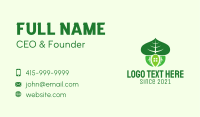 Leaf House Structure  Business Card Image Preview