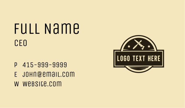 Chisel Handsaw Carpentry Business Card Design Image Preview