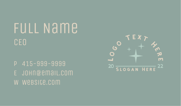Rainbow Star Etsy Store Business Card Design Image Preview