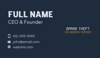 Casual Business Wordmark  Business Card Image Preview