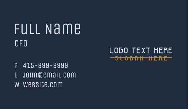 Casual Business Wordmark  Business Card Design Image Preview