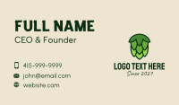 Green Hops Plant  Business Card Image Preview