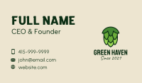 Green Hops Plant  Business Card Image Preview