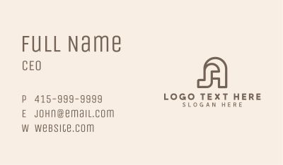 Creative Studio Letter A Business Card Image Preview